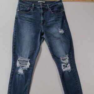 Levis 721 Jeans Woman’s Size 31 High Rise Skinny Stretch Medium Wash  10001